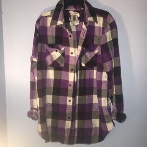 Ocean Current Purple Flannel